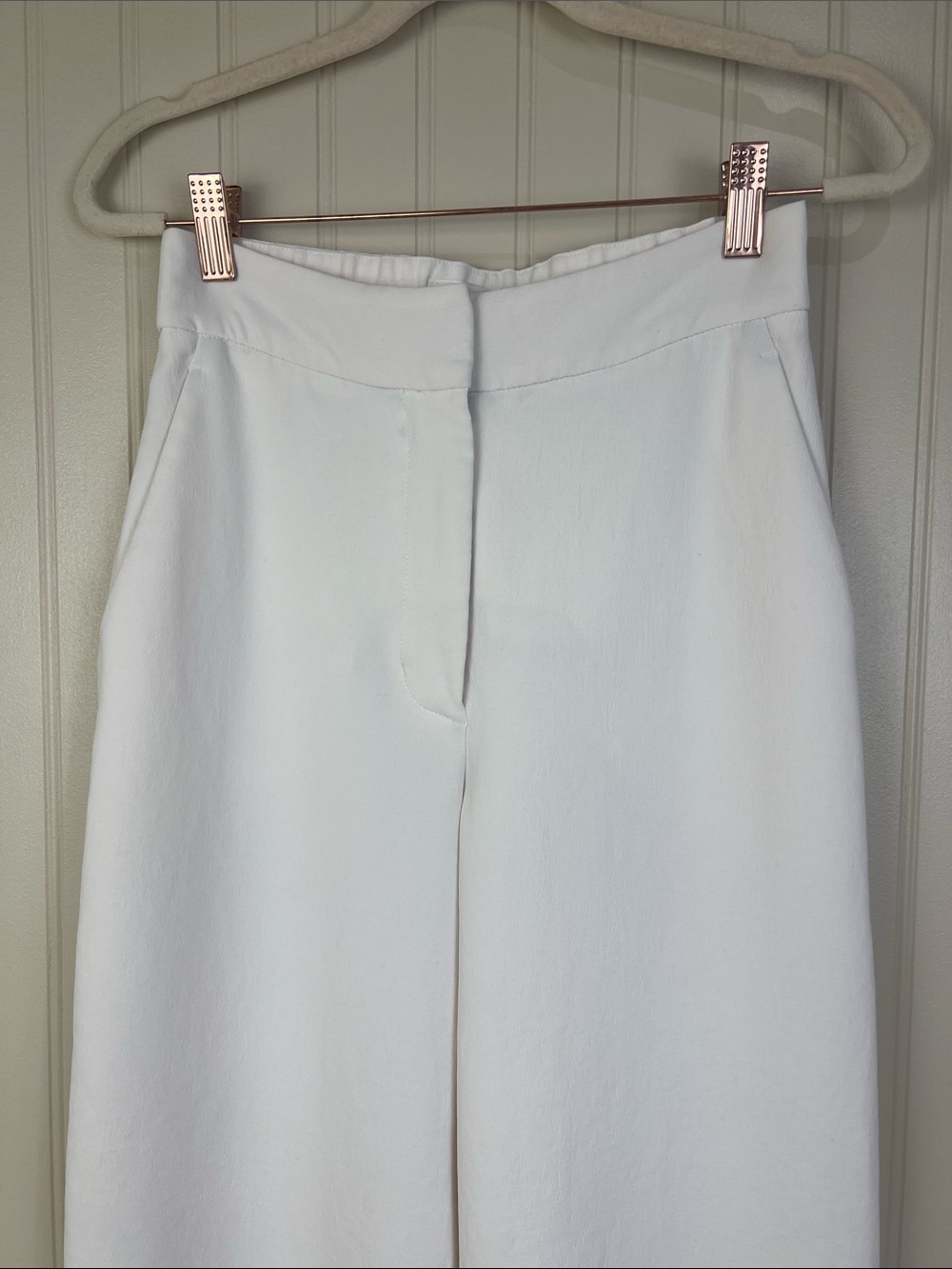 Aritzia Wilfred The Limitless Pant Crepette Wide Leg in Light Birch Size 2 - Picture 4 of 15